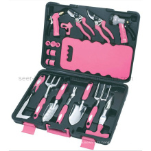 Ensemble d&#39;outils de jardin 18PCS-Pink (SE2654)